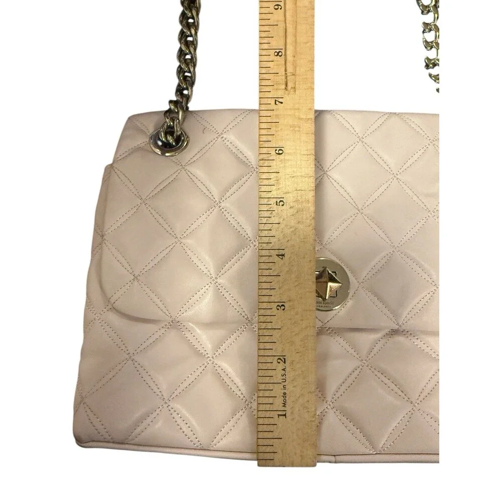 Kate Spade New York Natalia‎ Quilted Pink Convertible Crossbody Handbag Purse